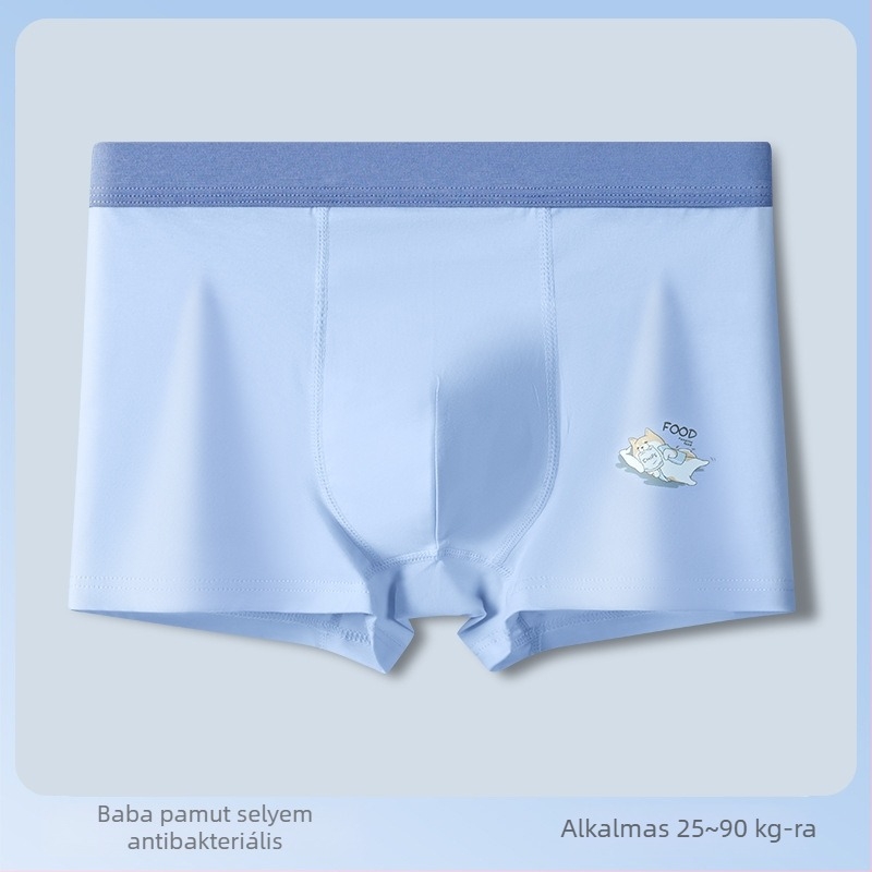 Cool Man tinédzser fiúk pamut boxer briefs, nagy méret, lélegző és antibakteriális