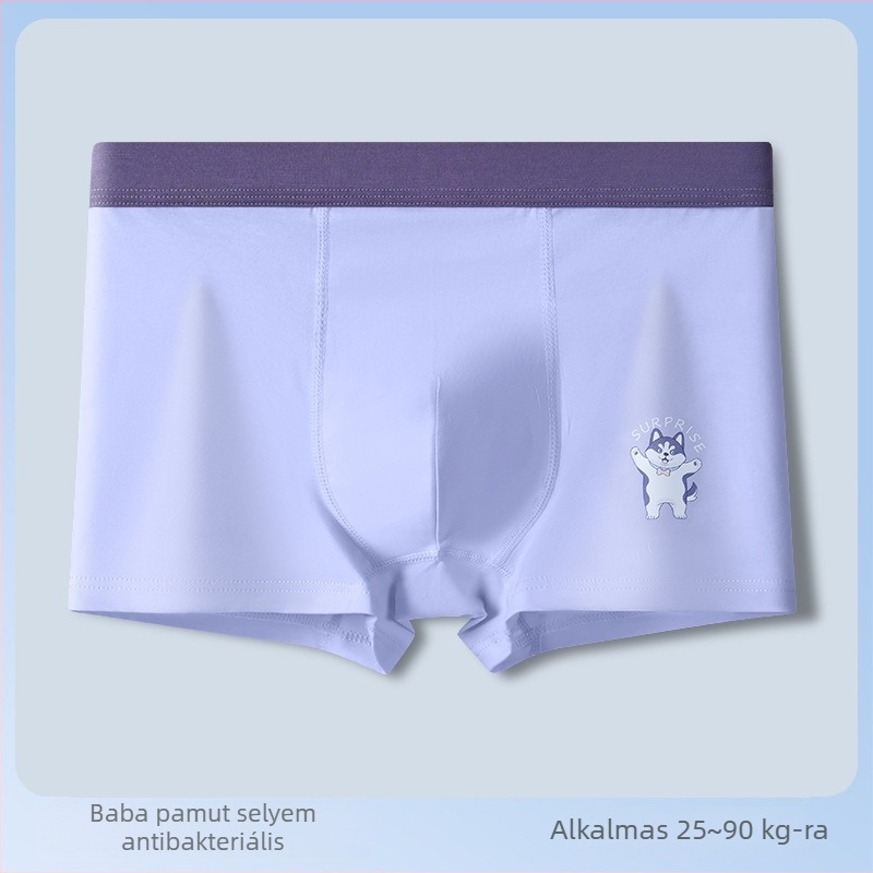 Cool Man tinédzser fiúk pamut boxer briefs, nagy méret, lélegző és antibakteriális