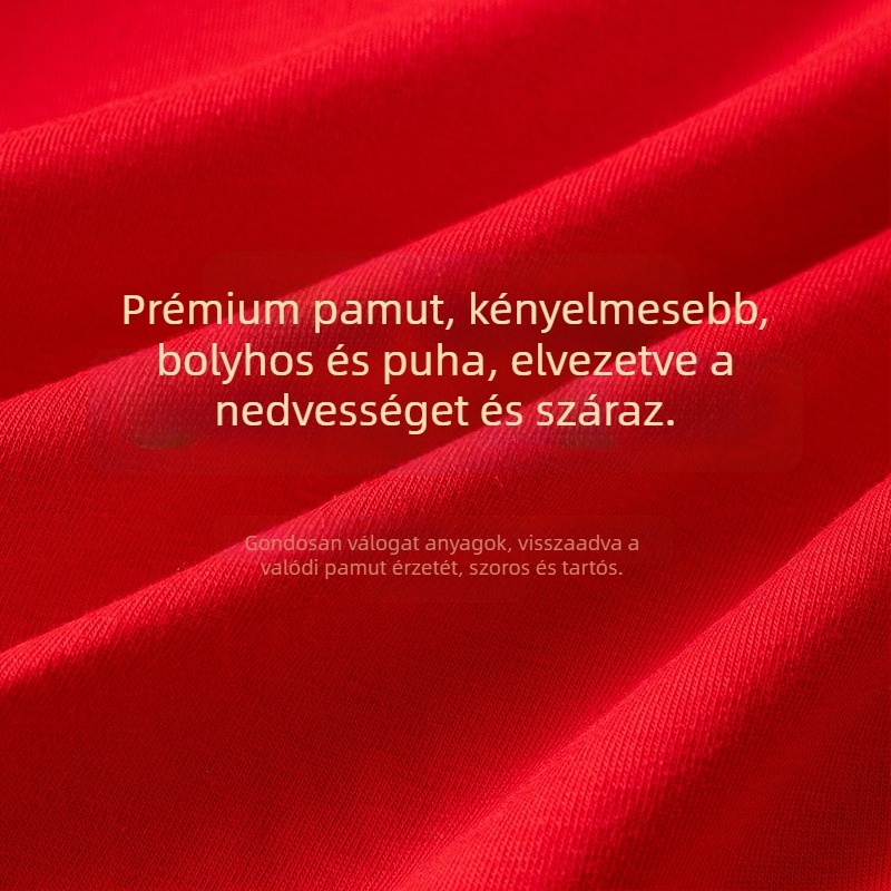 Férfi pamut boxeralsó, közepes derekú, egyszínű, légáteresztő és antimikrobiális, 95–100% pamut