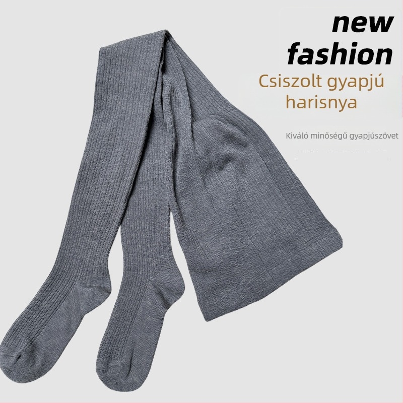 2026 őszi-téli női gyapjú leggings meleg fleece-béléssel, egyszínű