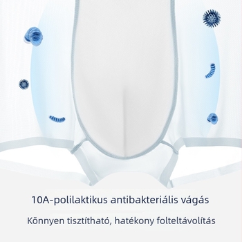 Férfi boxeralsó, Ice Silk és Nylon keverék; ágyék rész polilaktikus savval bélelt; középmagas derék; lélegző, gyorsan száradó, antibakteriális