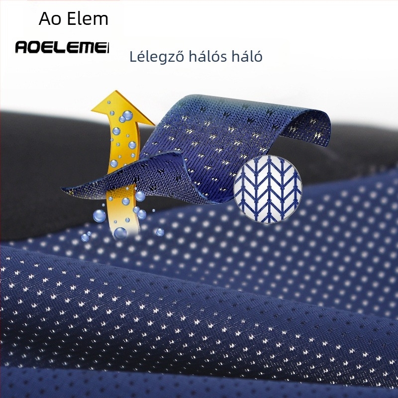 Férfi alacsony derekú, U-ív elasztikus fehérnemű, lélegző kötött nylonból, belső 90% nylon