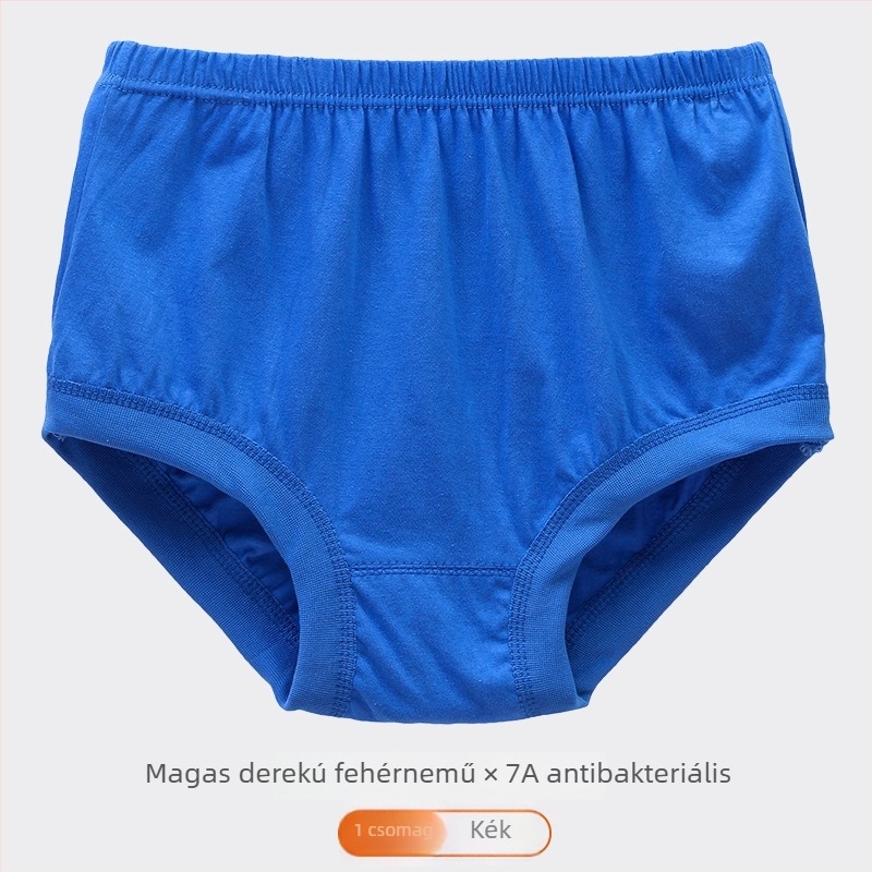 Férfi magas derekú 100% pamut alsóneműk, légáteresztők