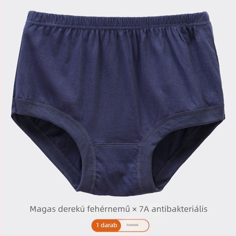 Férfi magas derekú 100% pamut alsóneműk, légáteresztők