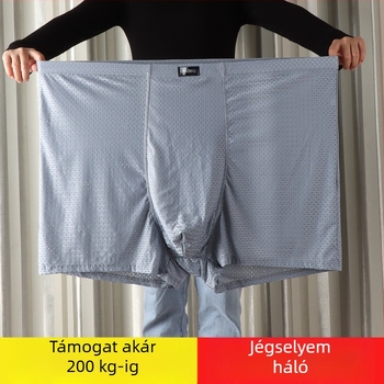 Férfi boxeralsó: lélegző nejlon anyag, pamut ágyékbetét, magas derekú, nyár, 80–90% nejlon