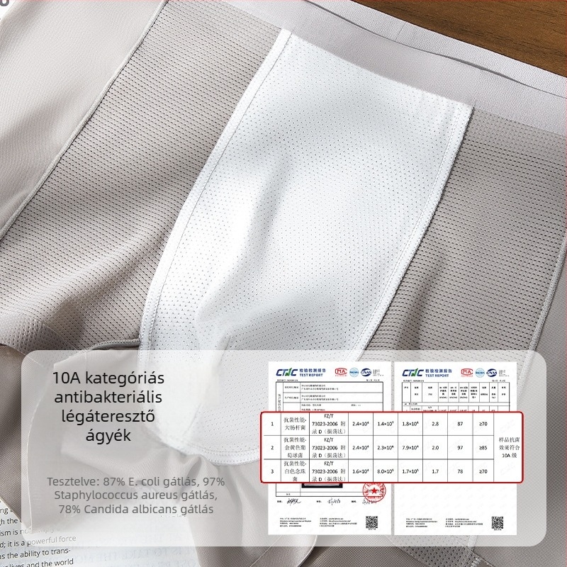 Férfi boxer nadrág nylonból, varrat nélküli, lélegző, gyorsan száradó, testformázó, középmagasság.
