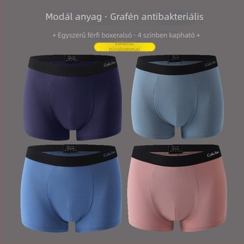 Férfi boxer modalból grafén antibakteriális, lélegző, U-formájú zsebbel