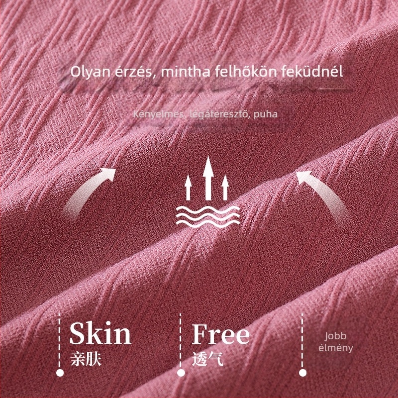 Női varrás nélküli középmagas derekú alsónemű, lélegző nylon anyag, pamut betéttel, csípőemelő dizájn