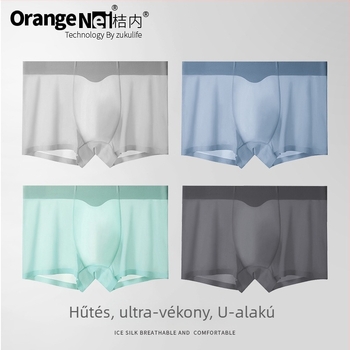 Férfi varrat nélküli boxeralsó (csípőemelés, gyors száradás, légáteresztő)