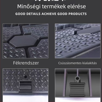 Csúszásmentes műanyag autókarbantartási rámpa olajcseréhez | Univerzális használat | Anyag: műanyag