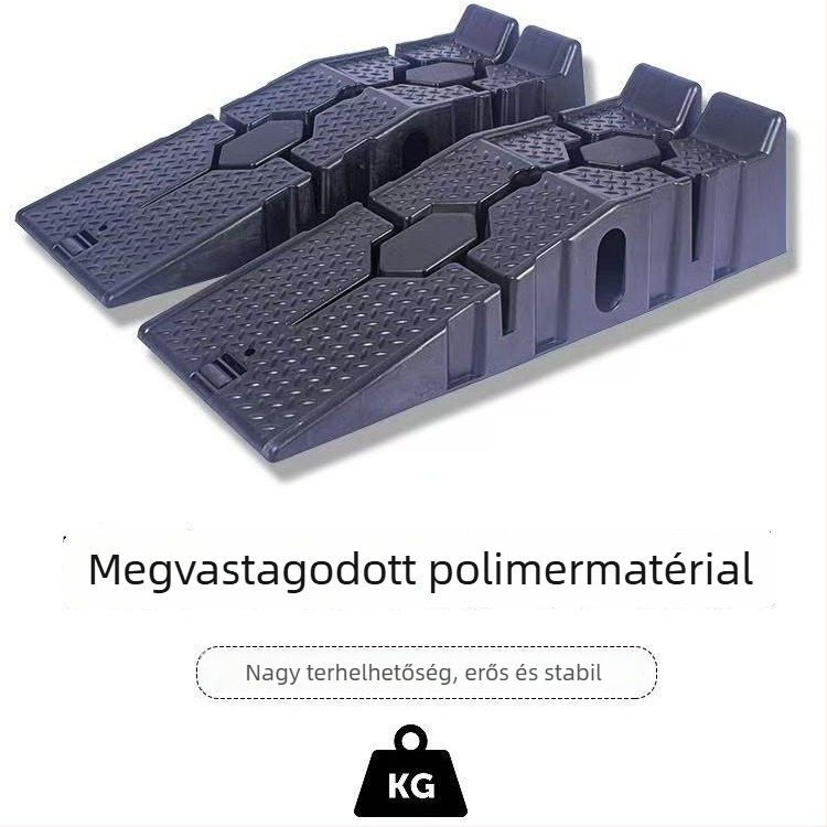 Csúszásmentes műanyag autókarbantartási rámpa olajcseréhez | Univerzális használat | Anyag: műanyag