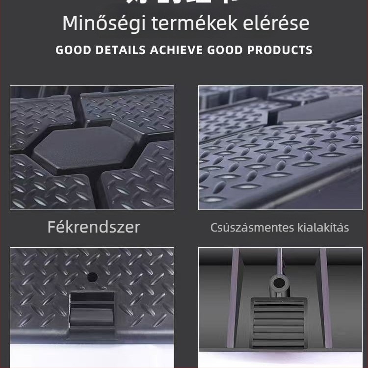 Csúszásmentes műanyag autókarbantartási rámpa olajcseréhez | Univerzális használat | Anyag: műanyag