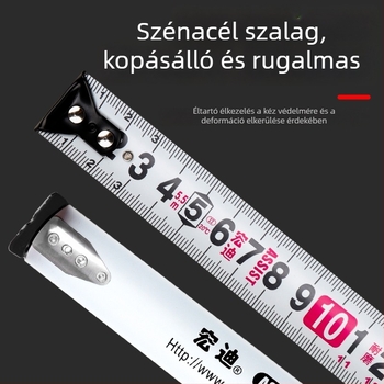 Hongdi mérőszalag, kopásálló, nagy pontosságú, vízálló, tartós acél vonalzó