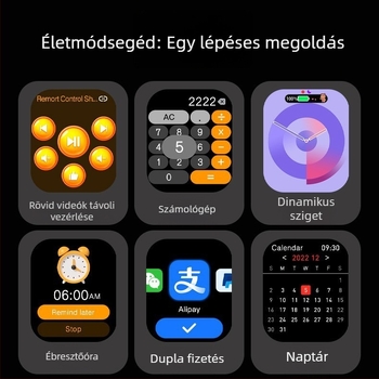 Smartwatch M10/S10 pulzusmérés, vérnyomás, oxigén-szint, alvásfigyelés és NFC