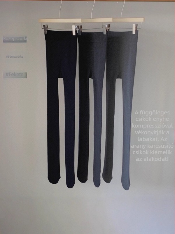 Miss Cactus615 Mikroribás Karcsúsító Leggings Meleg Bolyhos Pamutból