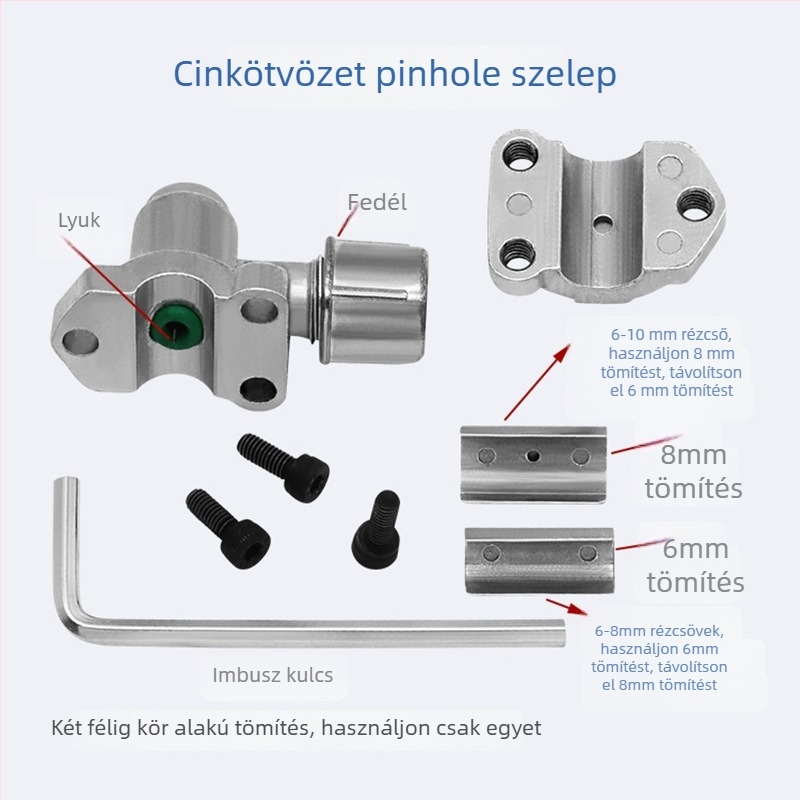HVAC- és klímarendszer tűszelepe, BVP-31, cinkötvözet, kéziszerszámokhoz tervezve, hivatalos magánmárka