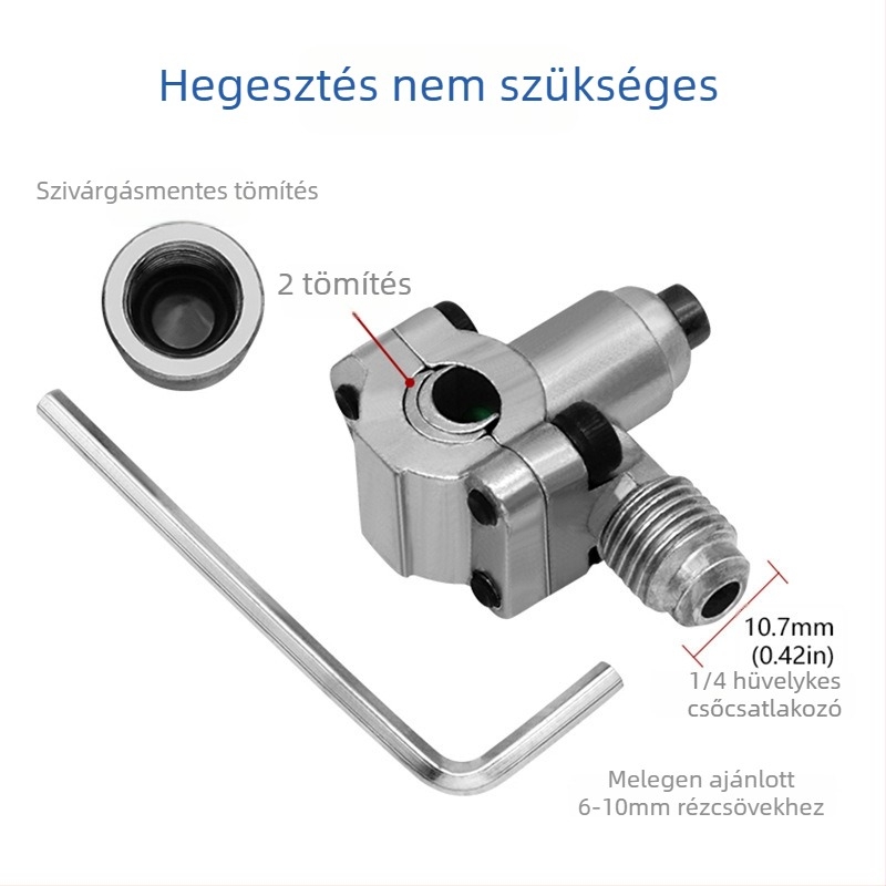 HVAC- és klímarendszer tűszelepe, BVP-31, cinkötvözet, kéziszerszámokhoz tervezve, hivatalos magánmárka