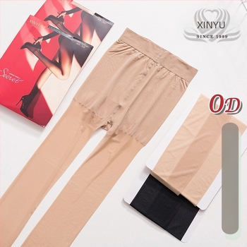 Xinyu bársonyos nejlon harisnya, 0D ultra vékony, láthatatlan, egyszínű mintázat, 70-80% nylon