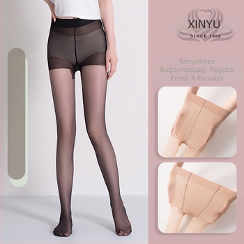 Xinyu bársonyos nejlon harisnya, 0D ultra vékony, láthatatlan, egyszínű mintázat, 70-80% nylon