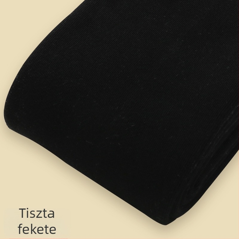500 g combált pamut fleece-bevonatú vastag női leggings, ősz-tél viselet, magas derék, bordázott textúra, anti-pilling