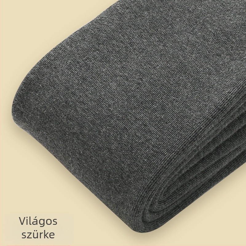 500 g combált pamut fleece-bevonatú vastag női leggings, ősz-tél viselet, magas derék, bordázott textúra, anti-pilling