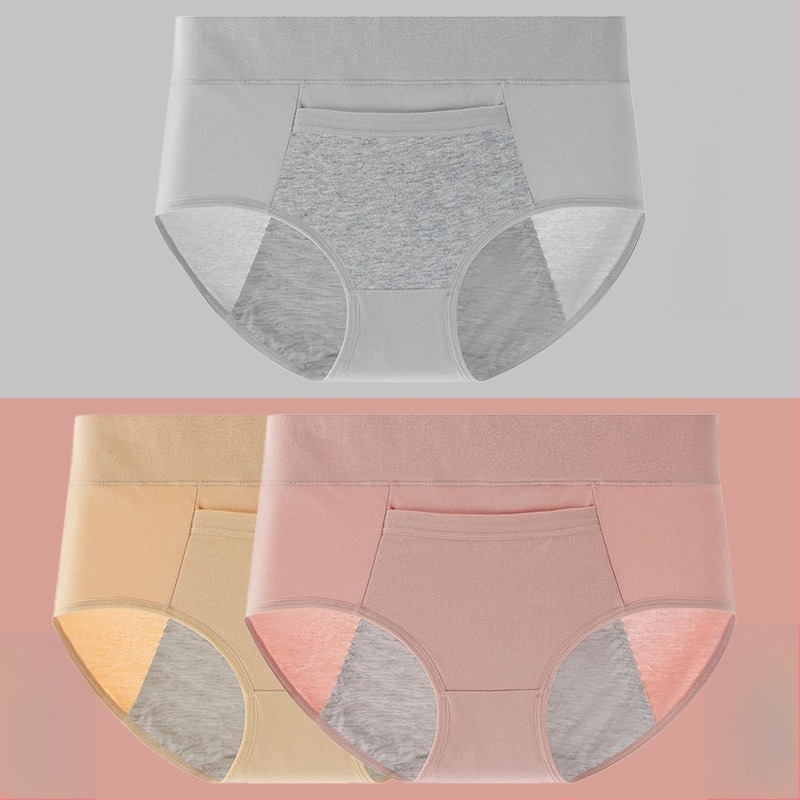 Pamutból készült menstruációs fehérnemű modalos ágyéktáji betéttel, középmagas derekú, szivárgás elleni védelem