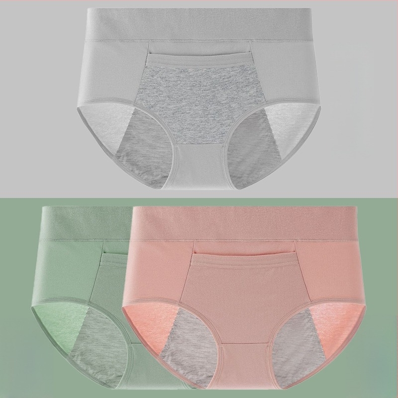 Pamutból készült menstruációs fehérnemű modalos ágyéktáji betéttel, középmagas derekú, szivárgás elleni védelem