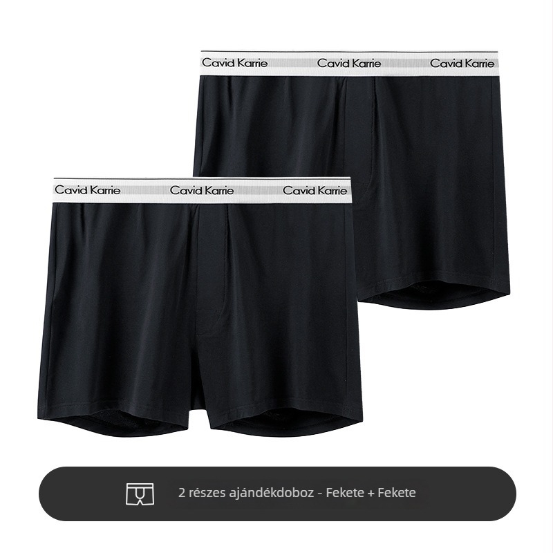 Férfi pamutszövésű boxeralsó, középmagas derekú, egyszínű, légáteresztő, antibakteriális