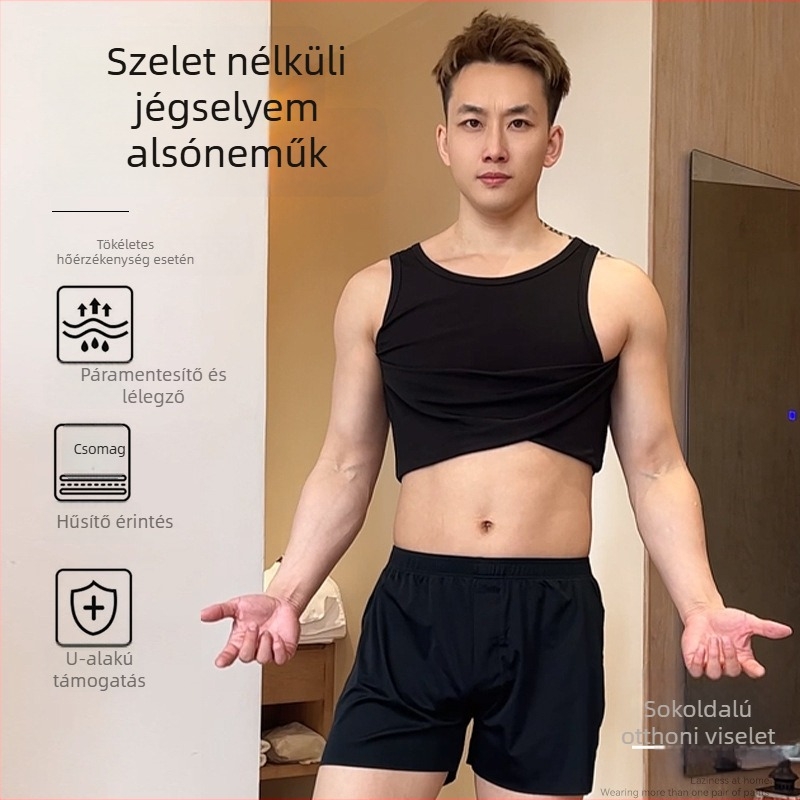 alo Férfi seamless magas derekú, lélegezhető boxeralsó — kötött poliészter anyag, 90–95% poliészter, 71D szál