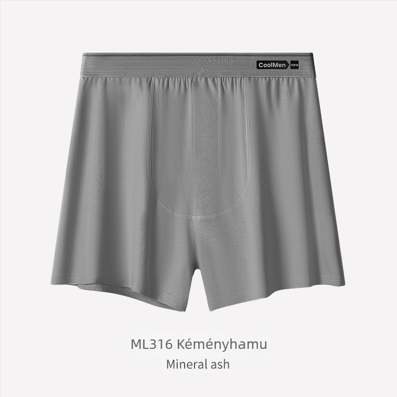 Férfi Milan pamut kötött pizsama rövidnadrág, légáteresztő, varratmentes, középső derekú, 95–100% pamut