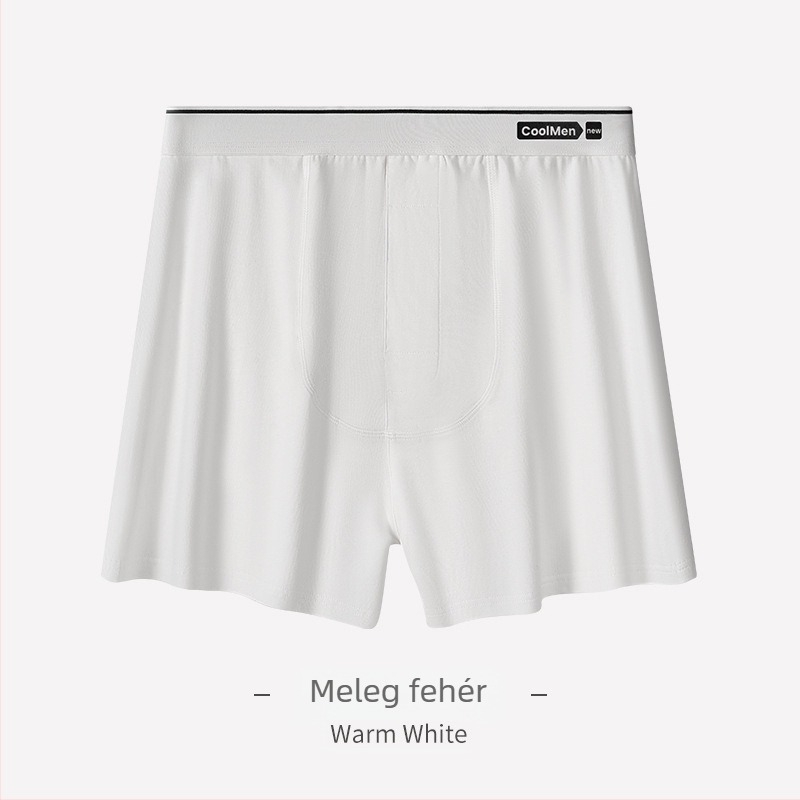 Férfi Milan pamut kötött pizsama rövidnadrág, légáteresztő, varratmentes, középső derekú, 95–100% pamut