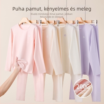 Lányoknak szóló pamut termoszett - antibakteriális, melegen tart, 90-95% pamut, 13–18 éveseknek, kinti viselésre is alkalmas