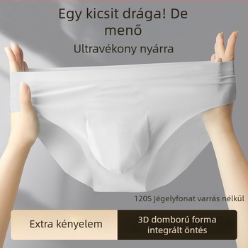 Férfi Ice Silk alsónadrág, légáteresztő, gyorsan száradó, középső derekú, nylon anyag
