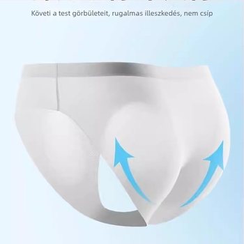Férfi Ice Silk alsónadrág, légáteresztő, gyorsan száradó, középső derekú, nylon anyag