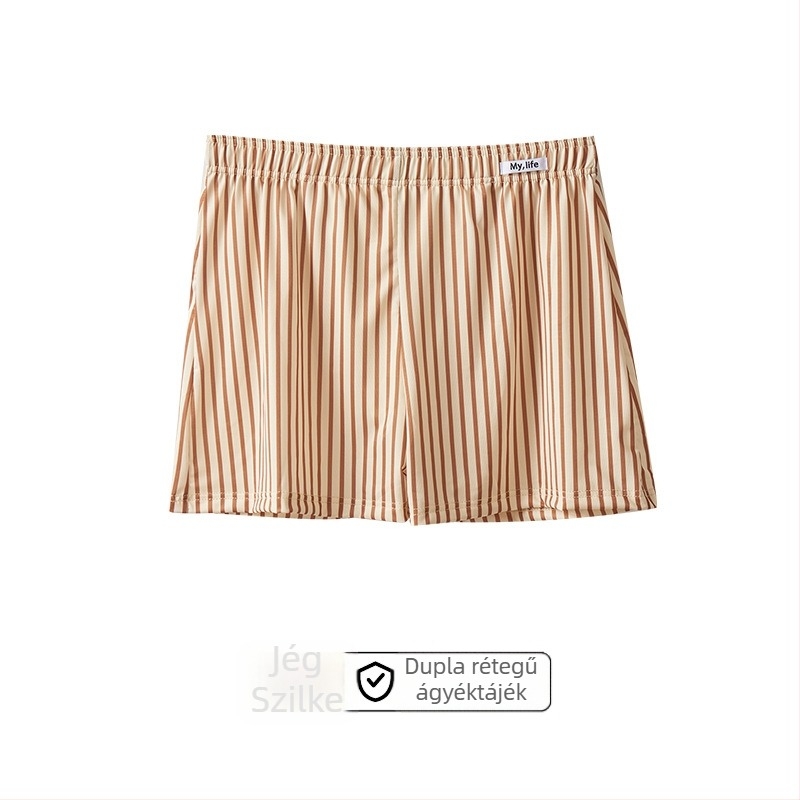 Férfi csíkos, lélegző poliészter boxer briefs – kötött anyag, gyorsan száradó, 41–50D fonal (Anyag: Poliészter; Légáteresztő; Gyors száradás; Mintázat: Csíkos; Fonal: 41–50D)