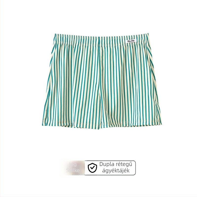 Férfi csíkos, lélegző poliészter boxer briefs – kötött anyag, gyorsan száradó, 41–50D fonal (Anyag: Poliészter; Légáteresztő; Gyors száradás; Mintázat: Csíkos; Fonal: 41–50D)