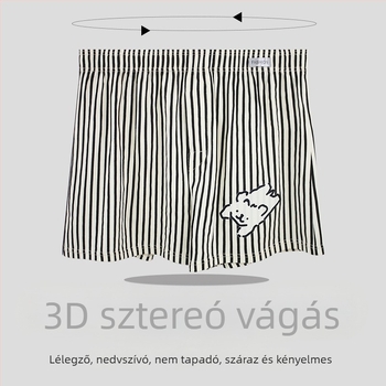 Új férfi laza otthoni rövidnadrág, pamut boxerek, plusz méret, Aro stílus