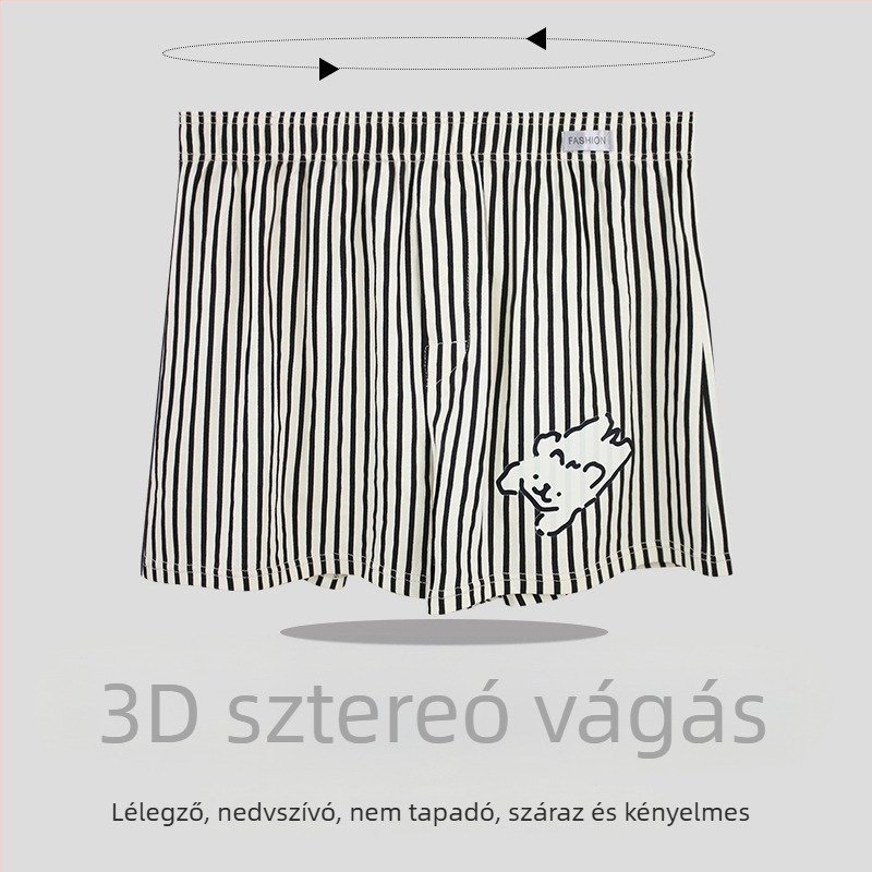 Új férfi laza otthoni rövidnadrág, pamut boxerek, plusz méret, Aro stílus