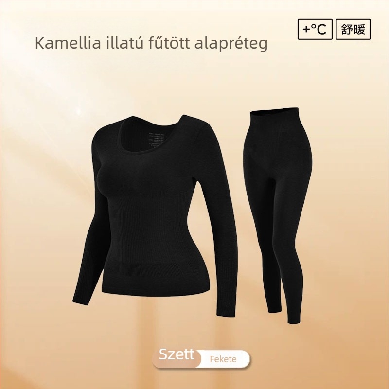 Női seamless termoszett: testalkat formázás, haskontroll, fenékemelés, meleg alapréteg nylonból
