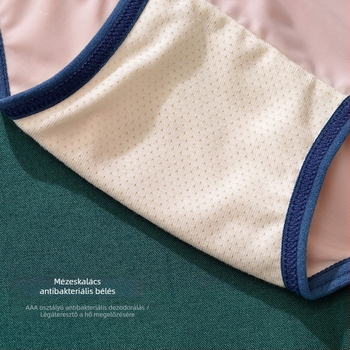 Férfi Ice Silk középmagas boxeralsó, lélegző, antibakteriális, gyorsan száradó; fő anyag: nylon 80–90%, ágyéknál viszkóz 50–70%