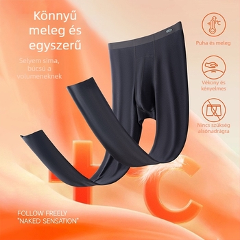 Férfiaknak készült, varrat nélküli vékony fleece termál alsónadrág, könnyű és meleg, őszi-téli 2025