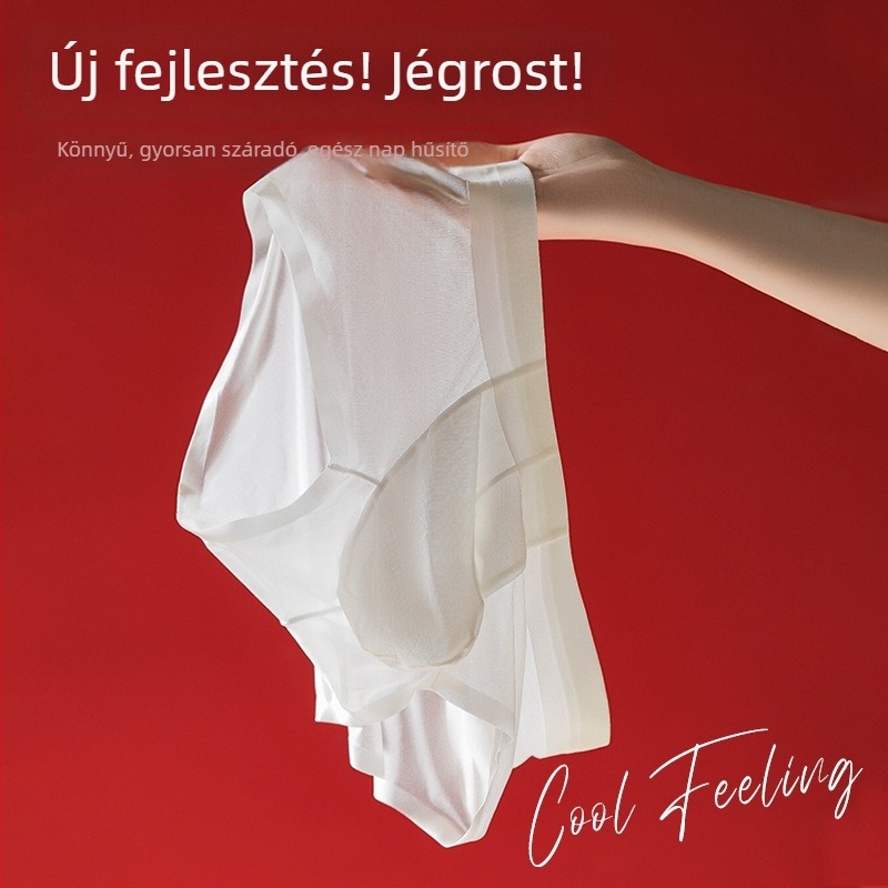 Férfi rövidnadrág (briefs): Könnyű, lélegző nejlonfonal, 61-70d, nyom nélkül, gyorsan száradó, antibakteriális, középmagas derekú