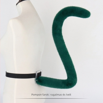 Plüss cosplay készlet, bestiafülű fejpánttal és farokkal – Junpeng, 2024 tavasz