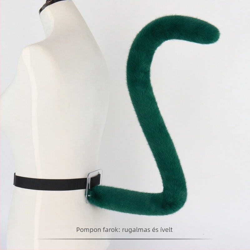 Plüss cosplay készlet, bestiafülű fejpánttal és farokkal – Junpeng, 2024 tavasz
