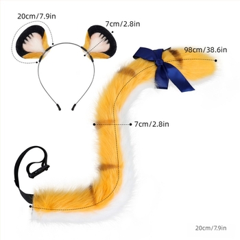 Plüss állatfül és farok cosplay készlet — New Domain márka, 2025 tavaszán debütál, felnőtteknek