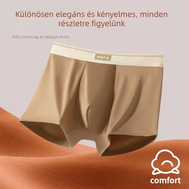 Férfi boxeralsó, lélegző Milk Silk anyagból, középmagas derék, fő anyag poliészter, ágydéki bélés 90–95% poliészter