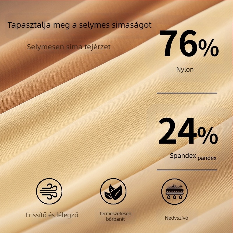 Egyszínű férfi seamless ice-silk otthoni rövidnadrág, lélegző, laza szabású, plusz méret