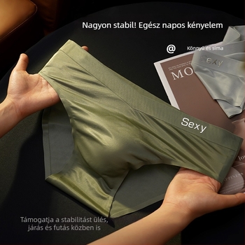 2025 Fényes selyemszerű, hűsítő érzetű férfi alsónemű nylonból készült, antibakteriális 10A anyag