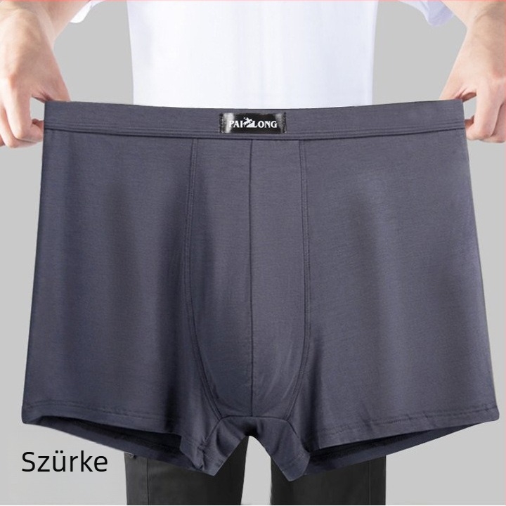 Magas derékú, laza szabású férfi modal boxeralsó, plusz méret, antibakteriális