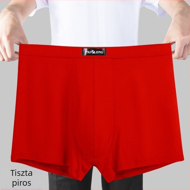 Magas derékú, laza szabású férfi modal boxeralsó, plusz méret, antibakteriális